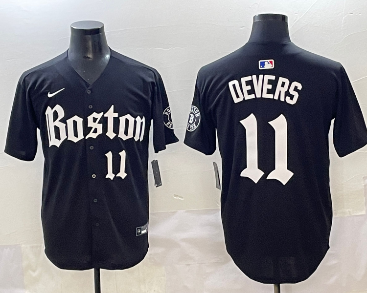 Men's Boston Red Sox Rafael Devers #11 Black Jersey