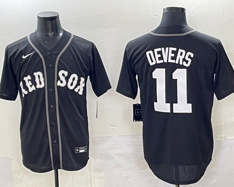 Men's Boston Red Sox Rafael Devers #11 Black Limited Jersey