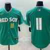 Men's Boston Red Sox Rafael Devers #11 Green 2025 City Connect Limited Jersey