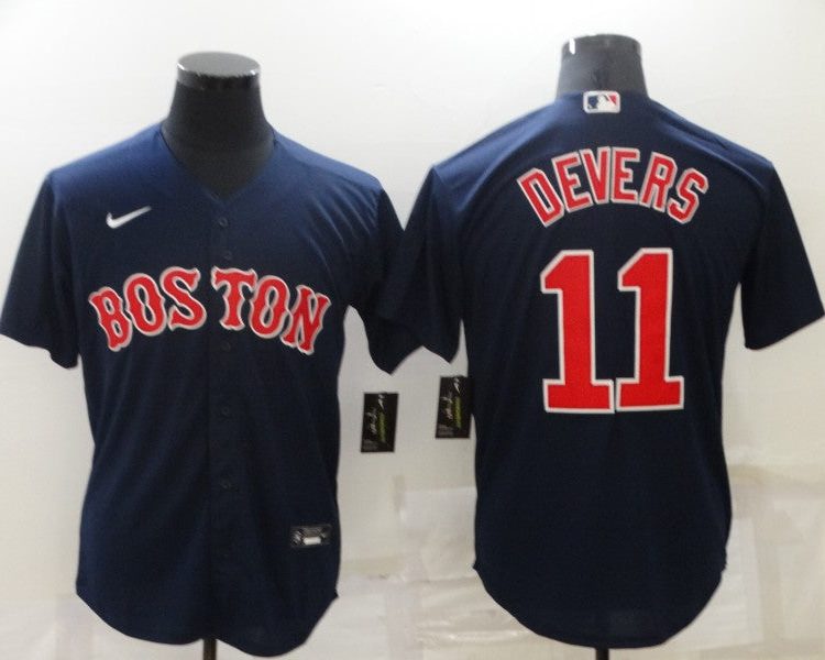 Men's Boston Red Sox Rafael Devers #11 Navy Baseball Jersey