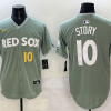 Men's Boston Red Sox Trevor Story #10 Gray 2025 City Connect Limited Jersey