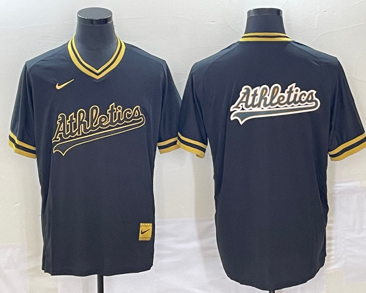 Men's Oakland Athletics Black Jersey