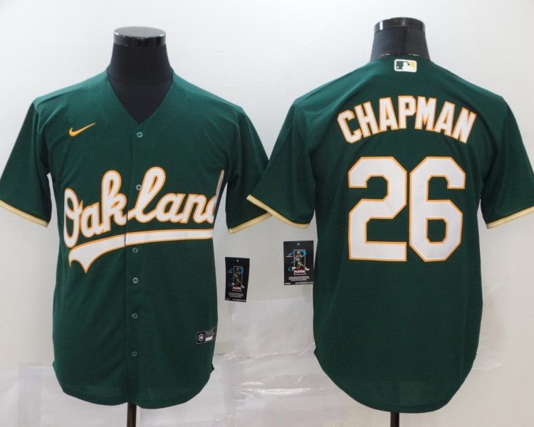 Men's Oakland Athletics Matt Chapman #26 Green Baseball Jersey
