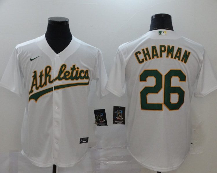 Men's Oakland Athletics Matt Chapman #26 White Jersey