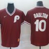 Men's Philadelphia Phillies J.T. Realmuto #10 Red Stitched Jersey
