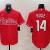 Men's Philadelphia Phillies Pete Rose #14 Red Limited Jersey