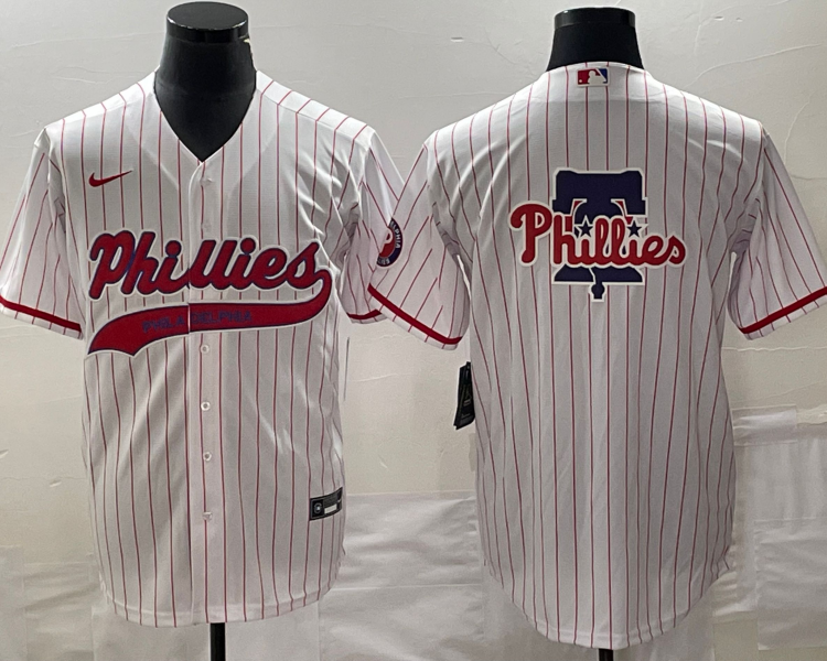 Men's Philadelphia Phillies White Home Team Jersey Joint Edition