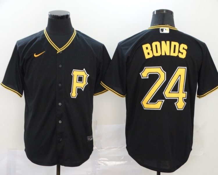 Men's Pittsburgh Pirates Barry Bonds #24 Black Baseball Jersey