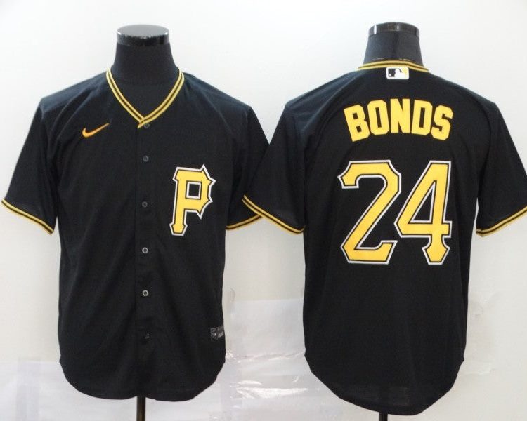 Men's Pittsburgh Pirates Barry Bonds #24 Black Baseball Jersey
