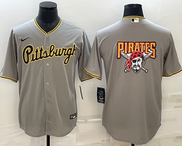 Men's Pittsburgh Pirates Gray Road Authentic Team Jersey
