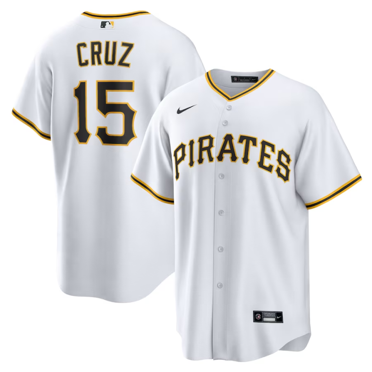 Men's Pittsburgh Pirates Oneil Cruz #15 White Home Jersey