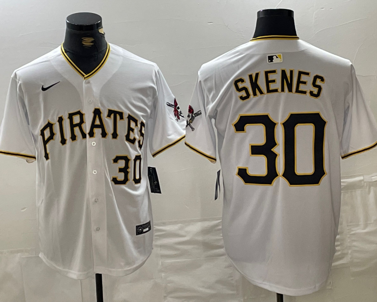 Men's Pittsburgh Pirates Paul Skenes #30 White Home Jersey