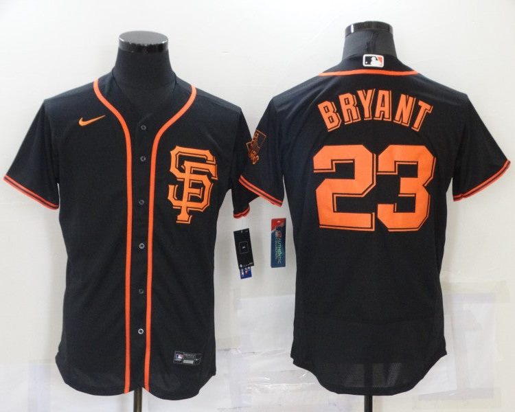 Men's San Francisco Giants Kris Bryant #23 Black Baseball Jersey