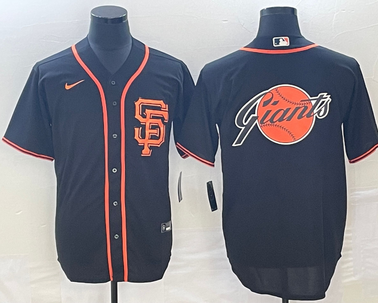 Men's San Francisco Giants Black Alternate Team Jersey