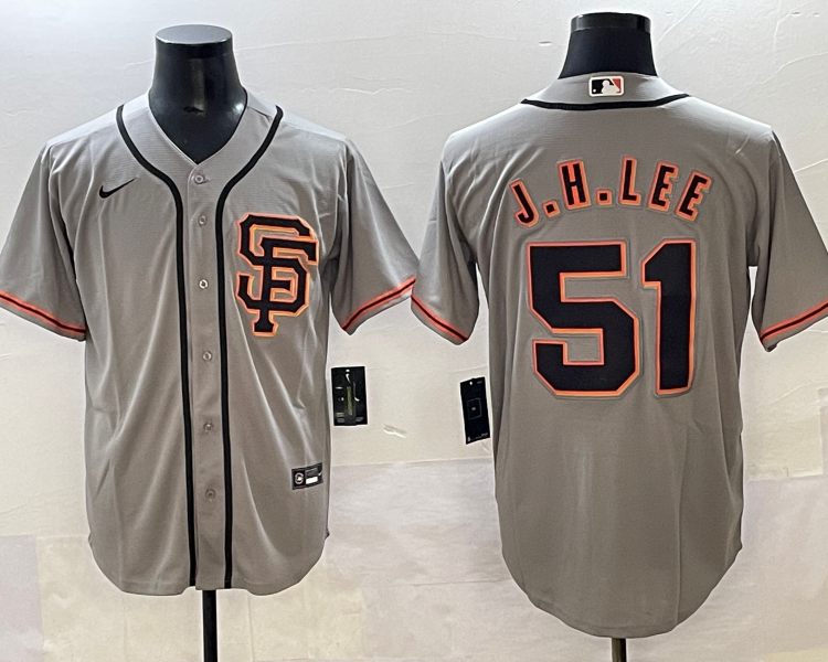 Men's San Francisco Giants Jung Hoo Lee #51 Gray Limited Jersey