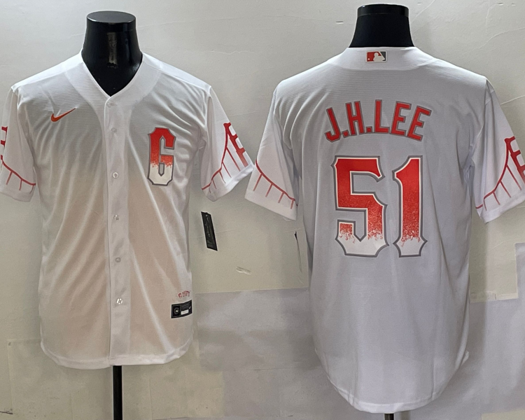 Men's San Francisco Giants Jung Hoo Lee #51 White City Connect Limited Jersey