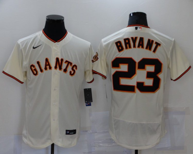 Men's San Francisco Giants Kris Bryant #23 Beige Baseball Jersey