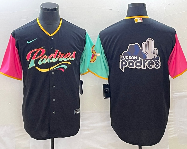 Men's San Diego Padres Black City Connect Team Jersey