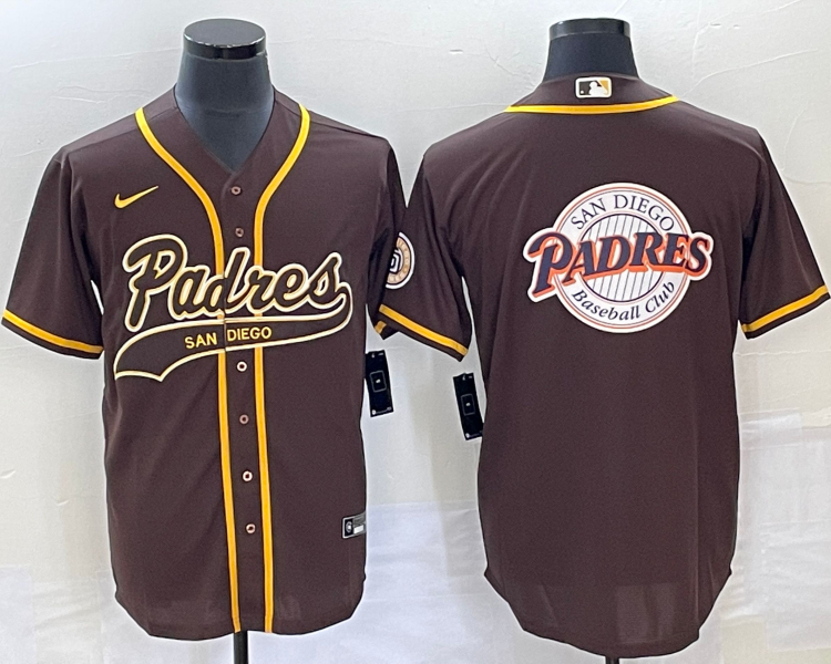 Men's San Diego Padres Brown Jersey Joint Edition