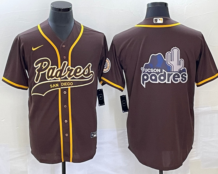 Men's San Diego Padres Brown Team Jersey Joint Edition