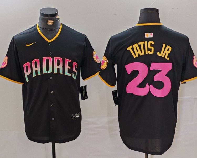 Men's San Diego Padres Fernando Tatis Jr. #23 Black Jersey Joint Edition