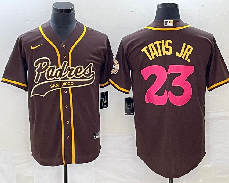 Men's San Diego Padres Fernando Tatis Jr. #23 Brown Team Jersey Joint Edition