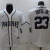 Men's San Diego Padres Fernando Tatis Jr. #23 MLB White Stitched Jersey