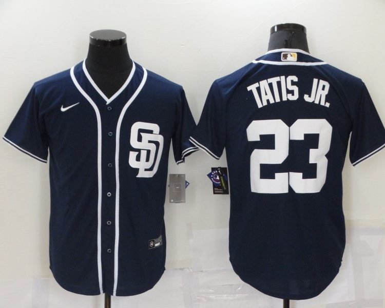 Men's San Diego Padres Fernando Tatis Jr. #23 Navy Stitched Jersey