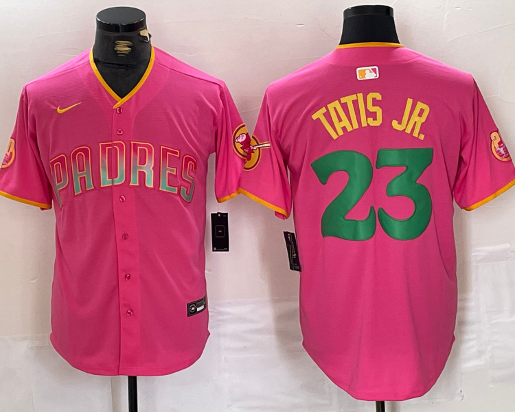 Men's San Diego Padres Fernando Tatis Jr. #23 Pink Jersey