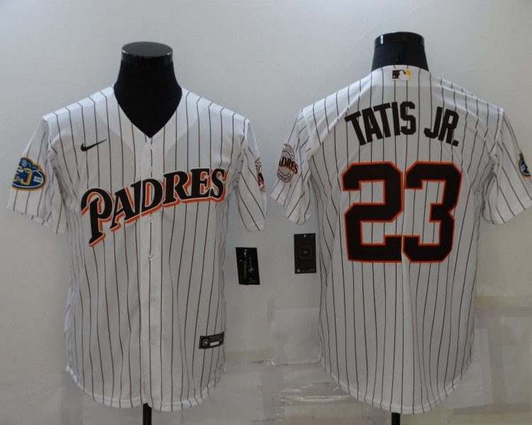 Men's San Diego Padres Fernando Tatis Jr. #23 White Alternate Jersey