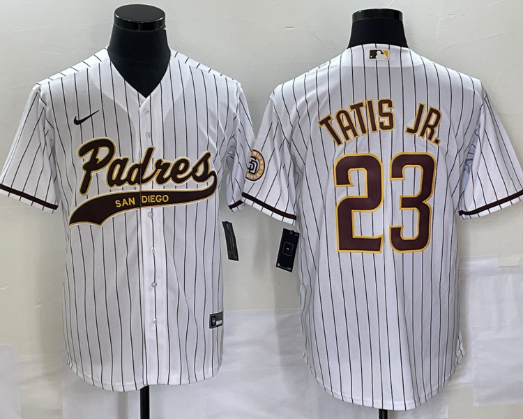 Men's San Diego Padres Fernando Tatis Jr. #23 White Jersey Joint Edition