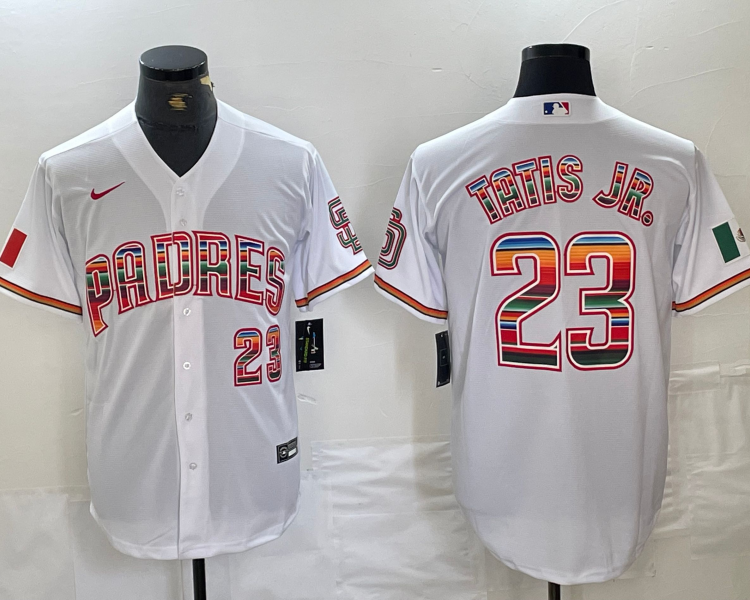 Men's San Diego Padres Fernando Tatis Jr. #23 White Limited Jersey