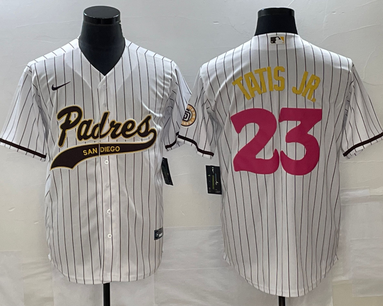 Men's San Diego Padres Fernando Tatis Jr. #23 White Team Jersey Joint Edition