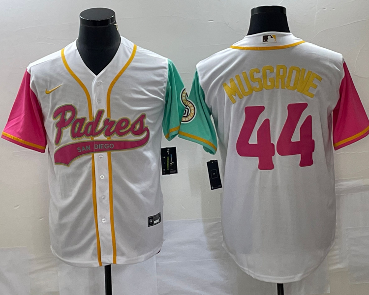 Men's San Diego Padres Joe Musgrove #44 White City Connect Jersey Joint Edition