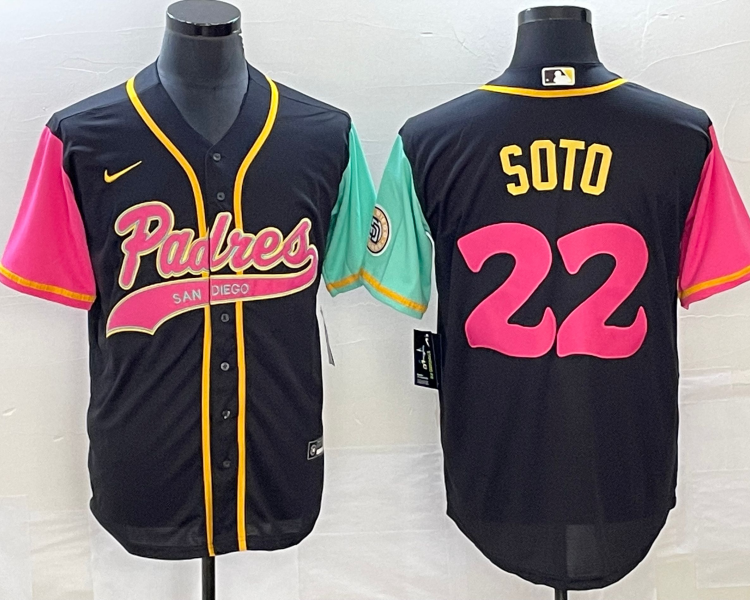 Men's San Diego Padres Juan Soto #22 Black City Connect Jersey Joint Edition