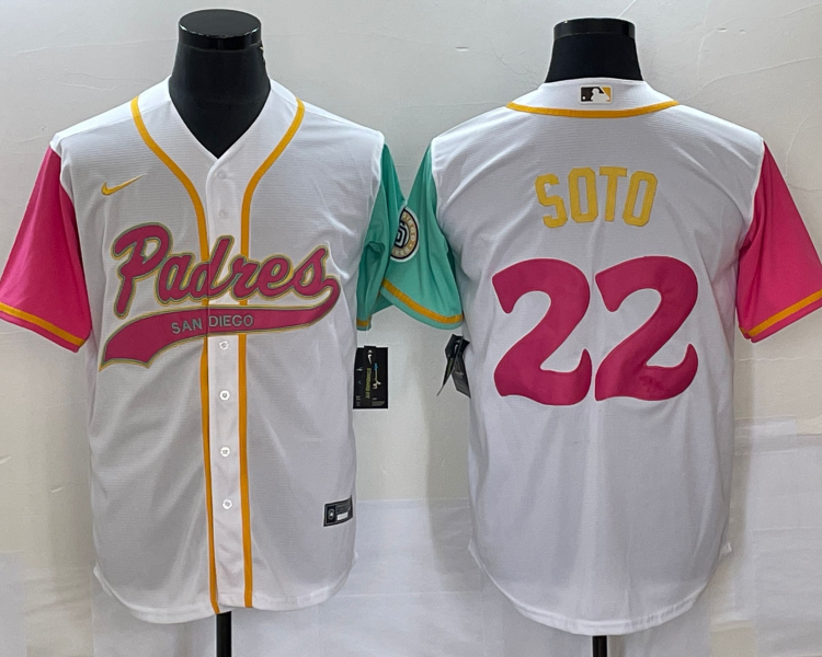Men's San Diego Padres Juan Soto #22 White City Connect Jersey Joint Edition