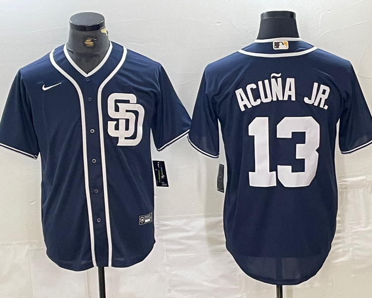 Men's San Diego Padres Manny Machado #13 Navy Limited Jersey