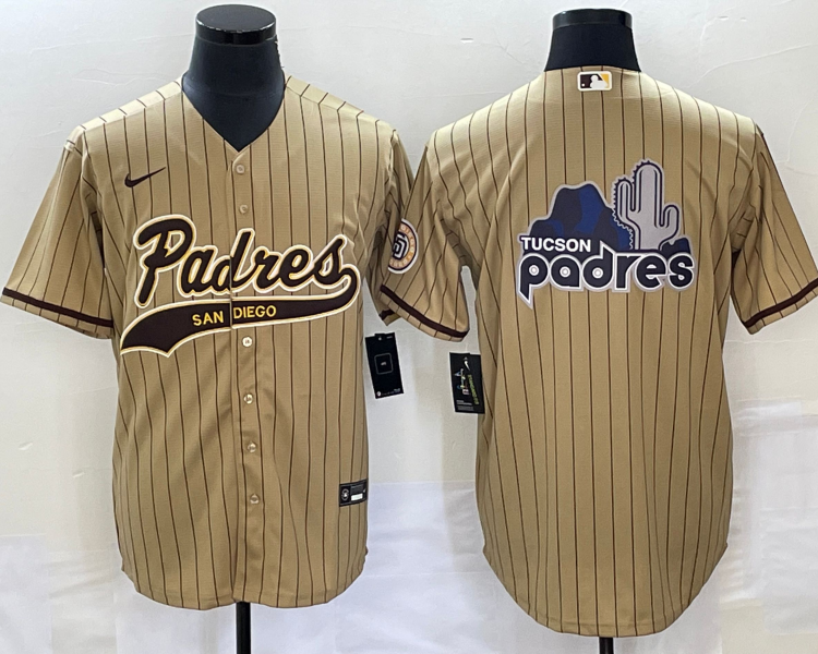 Men's San Diego Padres Tan Team Jersey Joint Edition