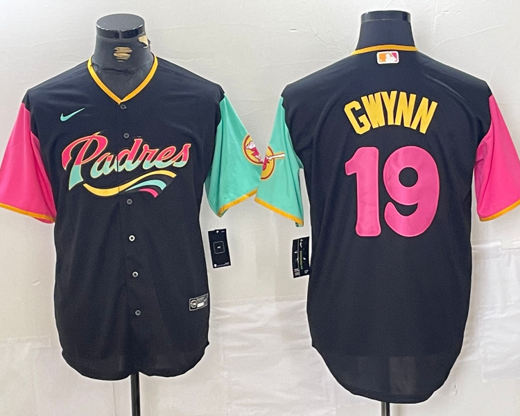 Men's San Diego Padres Tony Gwynn #19 Black City Connect Limited Jersey