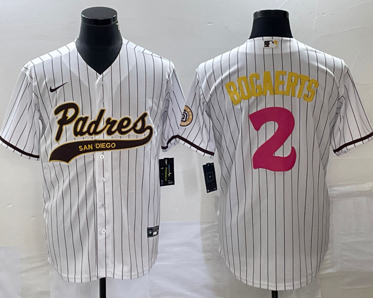 Men's San Diego Padres Xander Bogaerts #2 White Jersey Joint Edition