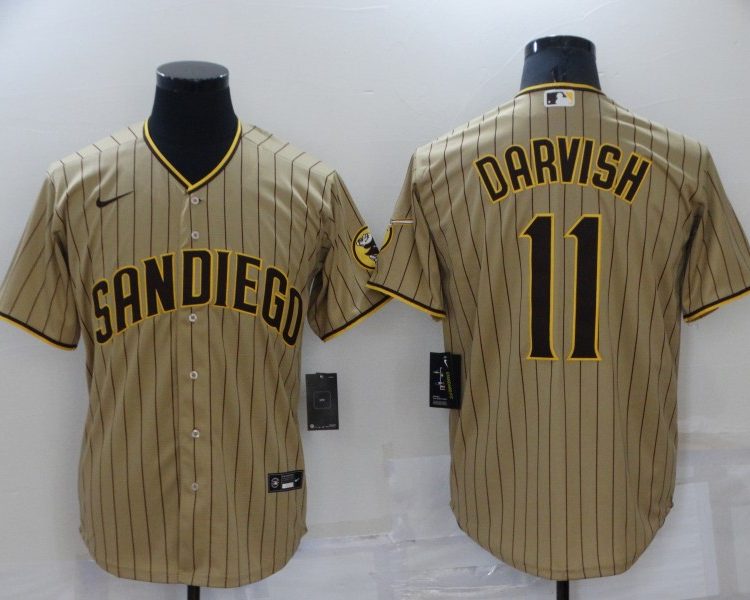 Men's San Diego Padres Yu Darvish #11 Tan Jersey