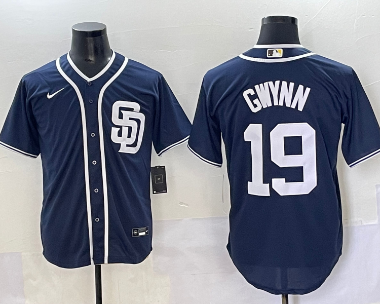 Men's San Diego Padres Tony Gwynn #19 Navy Limited Jersey