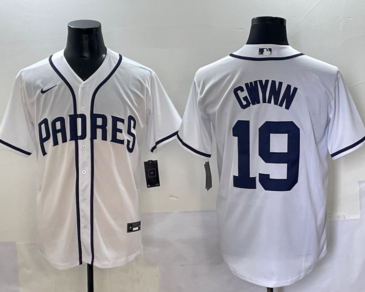 Men's San Diego Padres Tony Gwynn #19 White Limited Jersey