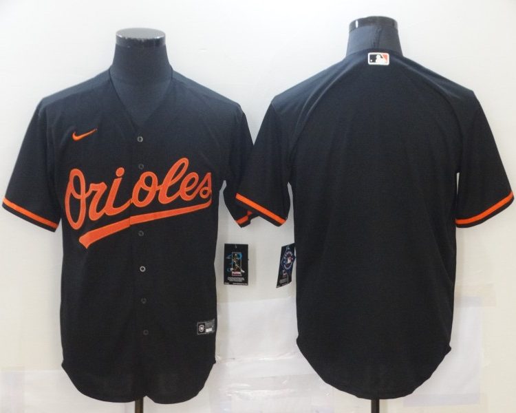 Men's Baltimore Orioles Black Alternate Blank Jersey