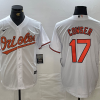 Men's Baltimore Orioles Colton Cowser #17 White Jersey