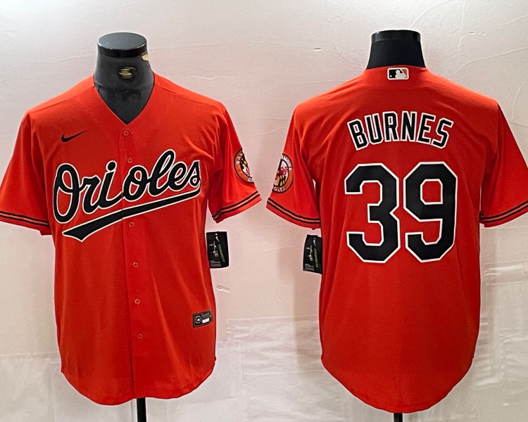 Men's Baltimore Orioles Corbin Burnes #39 Orange Jersey