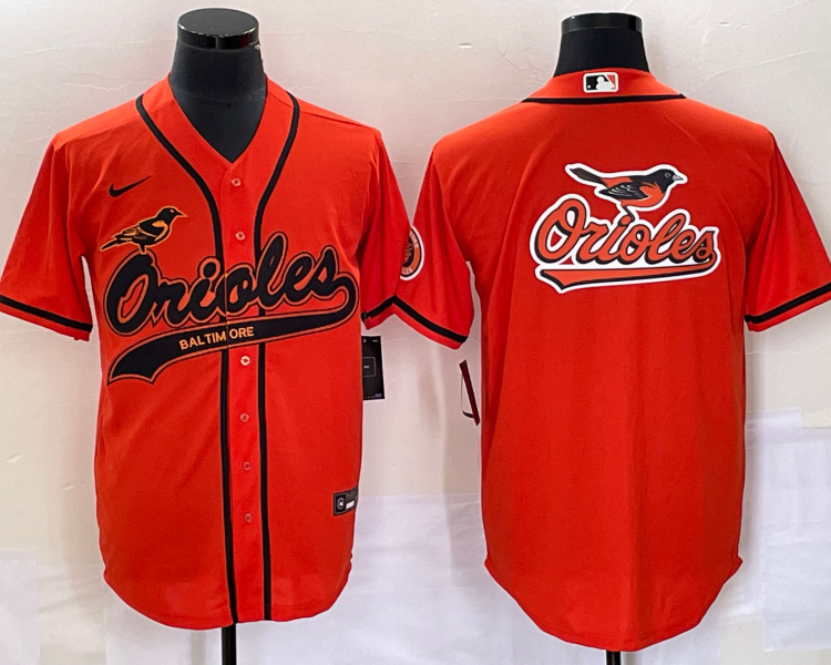 Men's Baltimore Orioles Orange Team Jersey Joint Edition