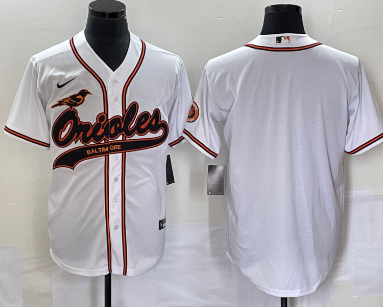 Men's Baltimore Orioles White Blank Jersey Joint Edition