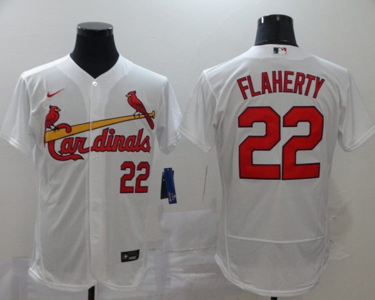 Men's St. Louis Cardinals Jack Flaherty #22 White Baseball Jersey