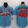 Men's St. Louis Cardinals Paul Goldschmidt #46 Blue Baseball Jersey
